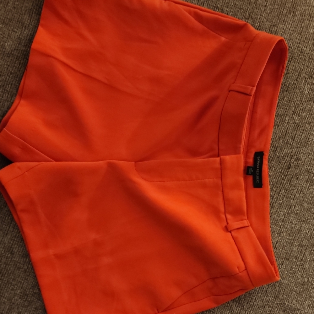 Banana Republic High Waist Orange Shorts